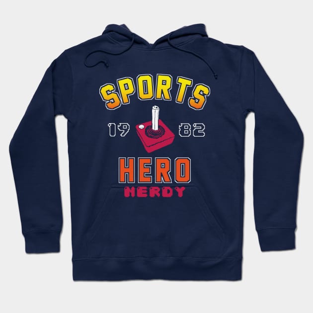 HERO NERDY CHAMP Hoodie by ALFBOCREATIVE